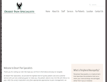 Tablet Screenshot of desertpain.com